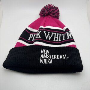 Pink Whitney Barstool Sport Soft Knit Pom Beanie Stocking Cap. GR8